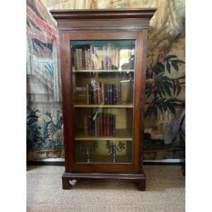 Small Mahogany Display Case From The Restoration Period