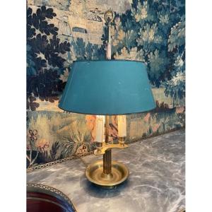 Lampe bouillotte en bronze à trois feux