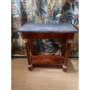 Petite console en acajou d'époque empire