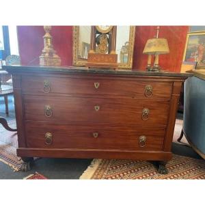 Commode en acajou retour d'Egypte début 19 ème
