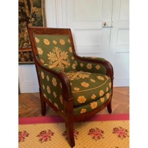 Important Empire Period Mahogany Bergere Chair