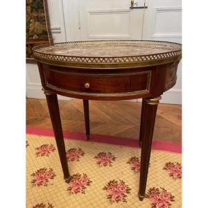 Elegant Louis XVI Style Mahogany Bouillotte Table