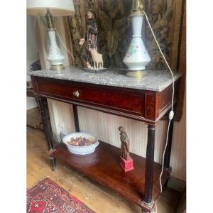Console 18 ème en acajou d'époque Louis XVI
