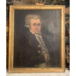 Elegant 18th-century Portrait From The Louis XVI Period