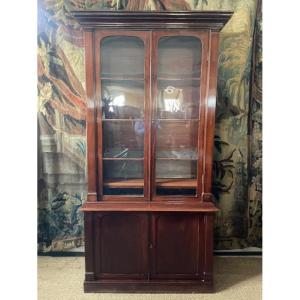 English-style Mahogany Double Bookcase
