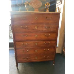Large Louis XVI Period Walnut Chiffonier