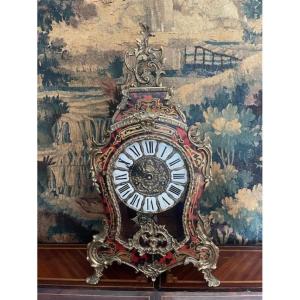Cartel  en marqueterie Boulle de style Louis XV