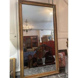 Louis XVI Period Wood And Stucco Mirror