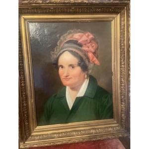 Portrait de femme d'époque restauration