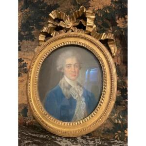 Ecole Française d'époque Louis XVI , portrait d'un aristocrate.