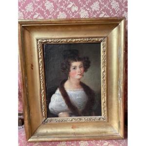 Portrait , école Française vers 1820