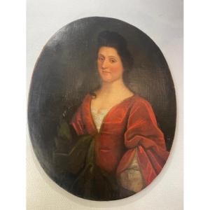 Ecole française , portrait du XVIII ème siècle