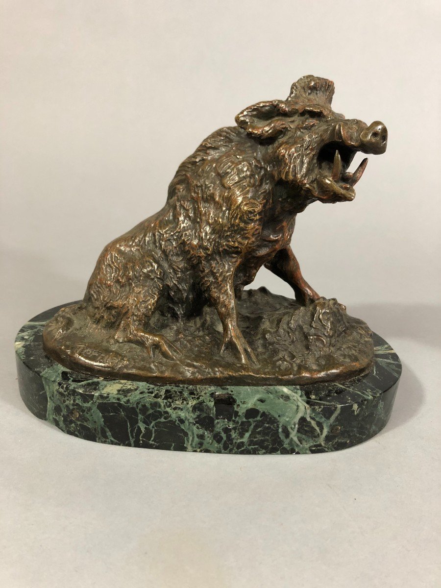 Animal Bronze, Boar, Hunting, Venery