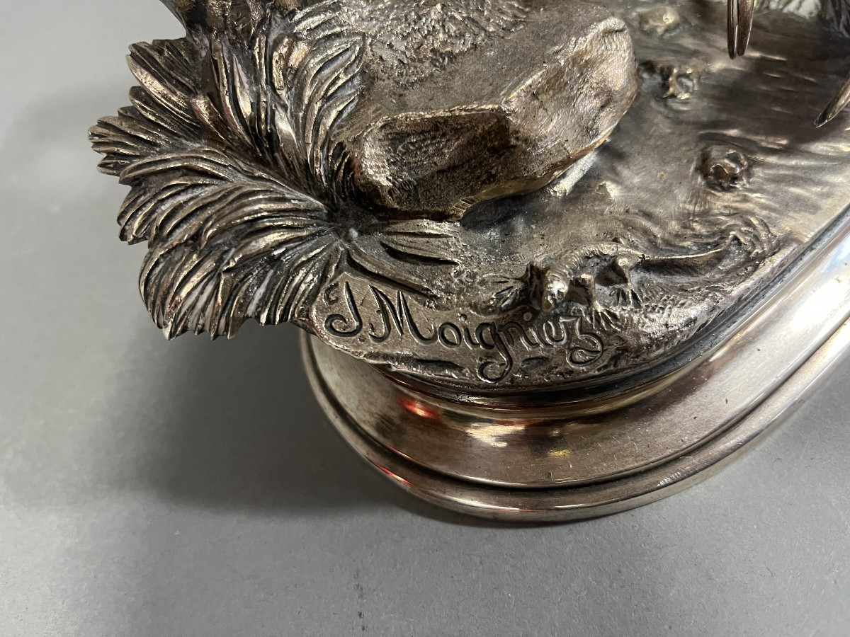 Bronze Animalier, Becassines, Jules Moignez, Chasse