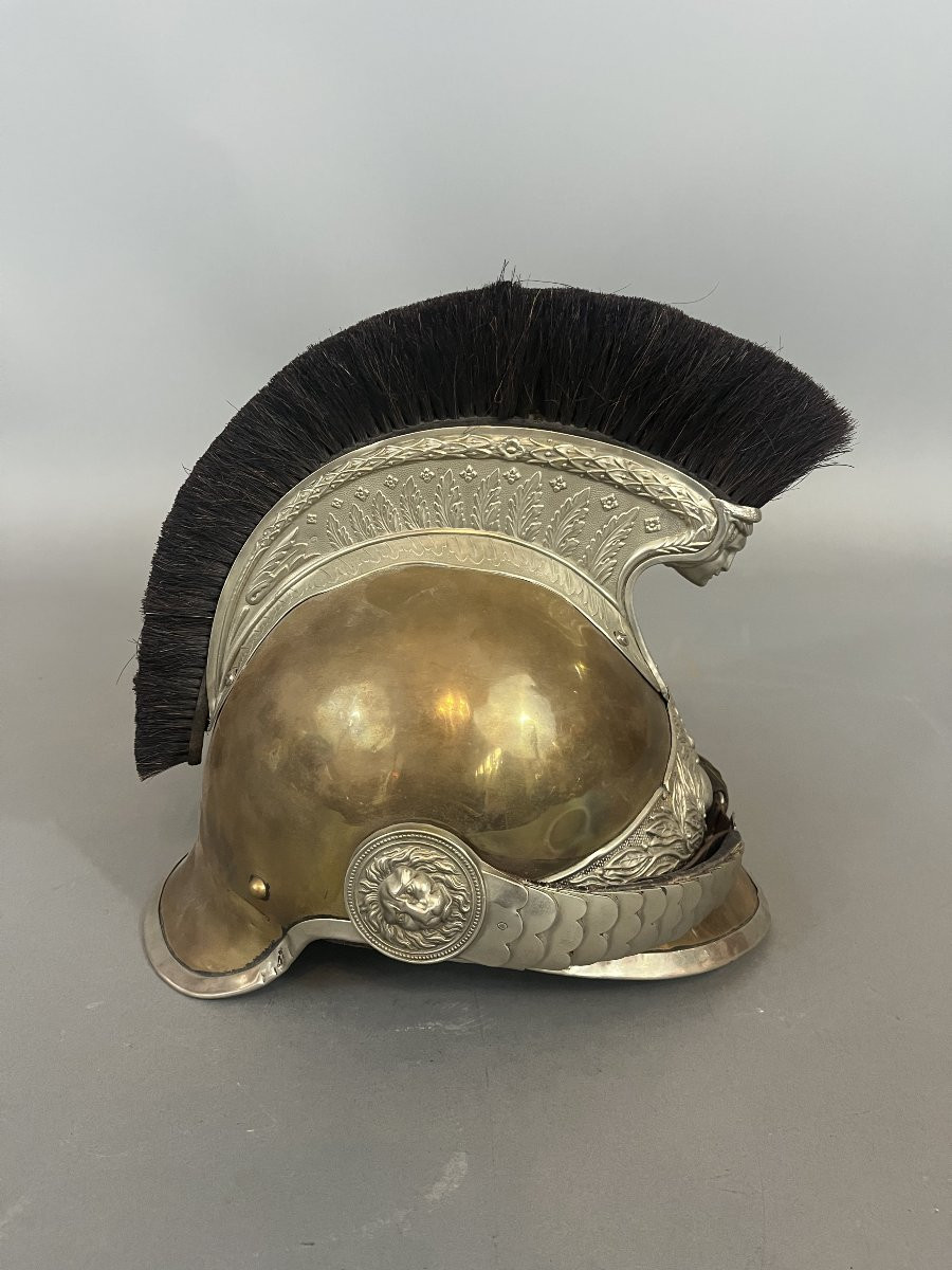 Foot Gendarme Helmet, Mane Helmet, Cuirassier, Dragoon-photo-4