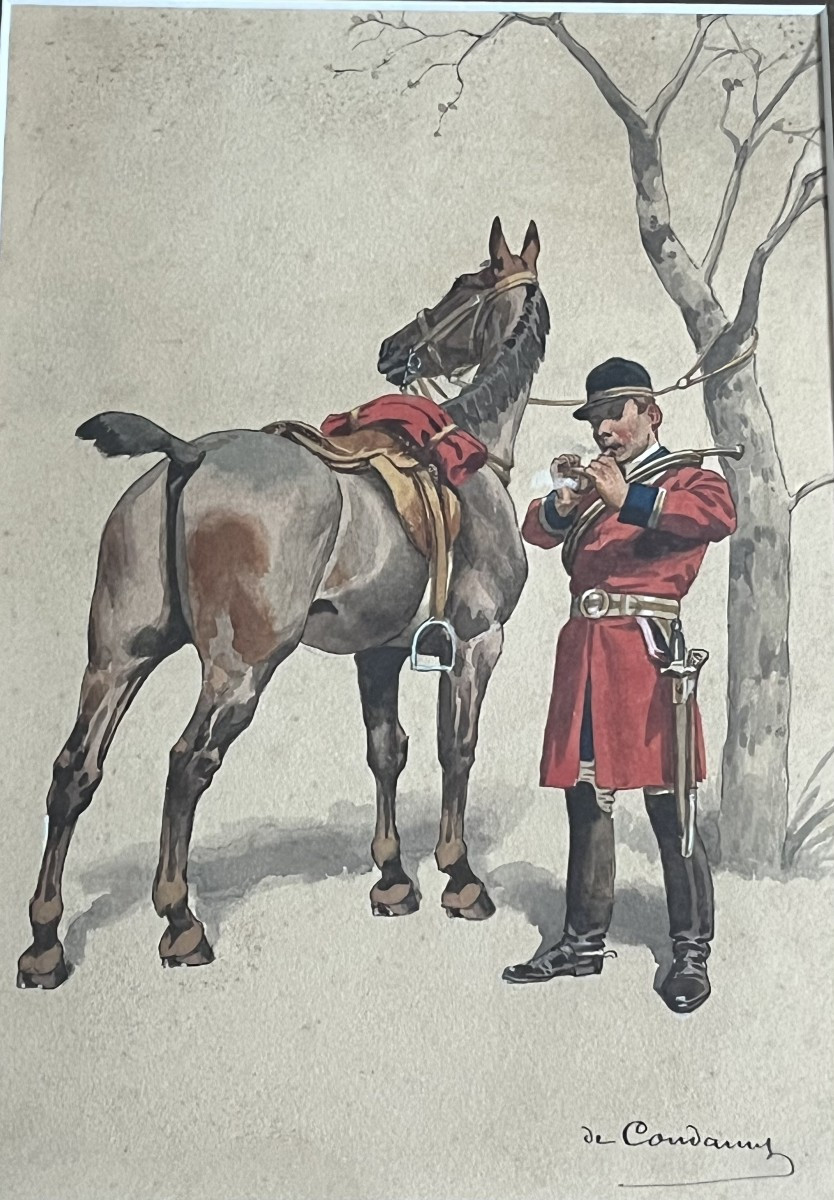 Veneur et son cheval, de Condamy