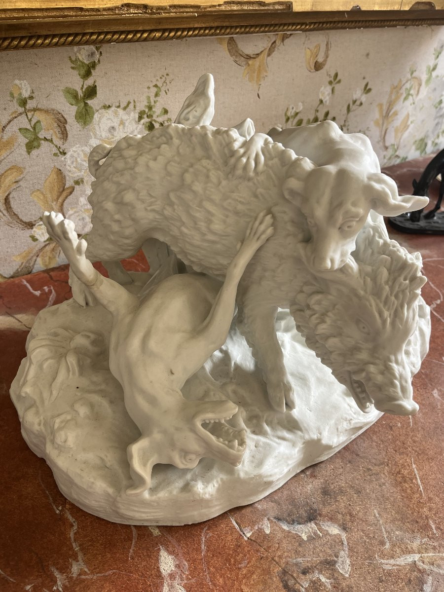 Jean-Baptiste OUDRY , chasse au sanglier, biscuit-photo-2