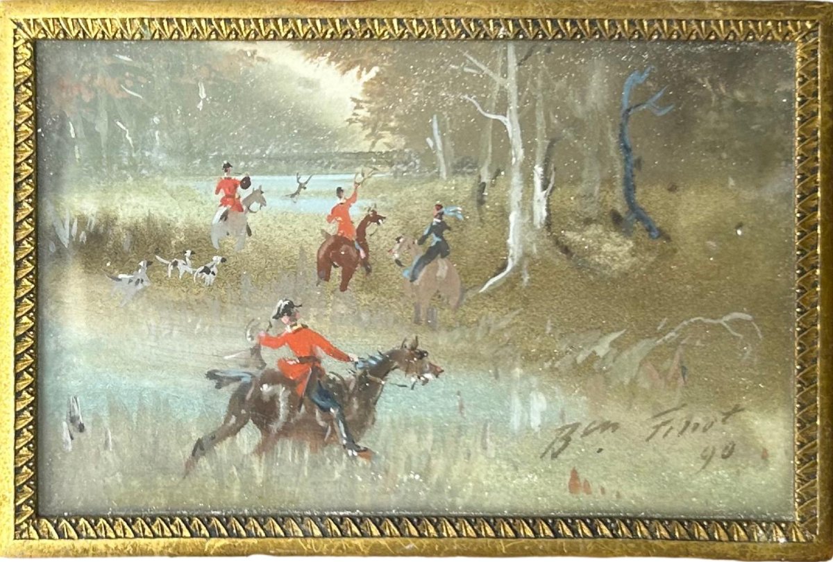 Baron Jules Finot, scène de chasse, valencay