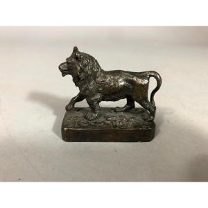 Christophe Fratin (1801-1864), The Walking Lion, Animal Bronze