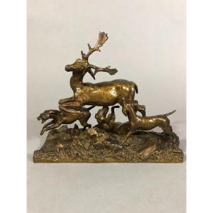 Animal Bronze, Deer Hunting, Venery.
