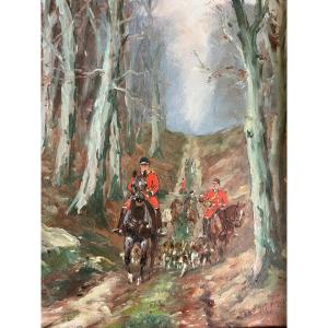 Baron Karl Reille, Scène De Chasse, Rallye Bonnelles, Duchesse d'Uzés