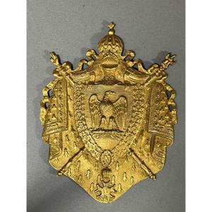 Plaque De Sabretache Second Empire Des Guides Ou Des Chasseurs à Cheval, Napoléon