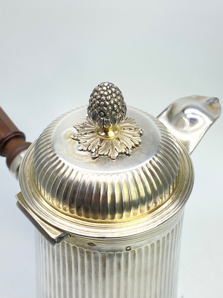 Anthony Salomon Large Silver Chocolatier In The Louis XVI Style From The 19th Century-photo-6