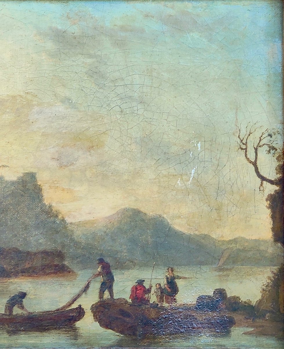 Oil On Canvas Attributed To Charles François Lacroix De Marseille (1700-1782)-photo-4