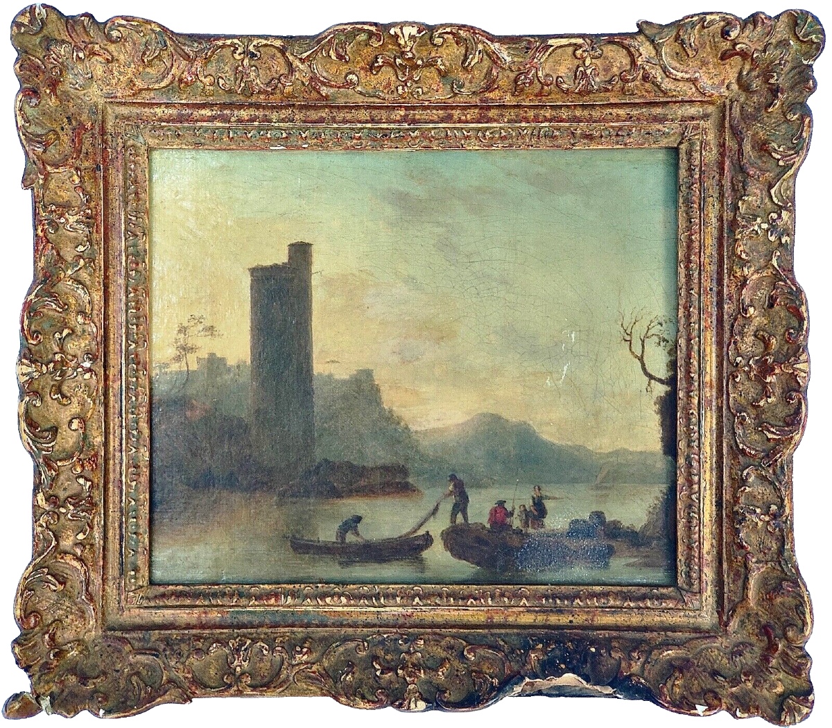 Oil On Canvas Attributed To Charles François Lacroix De Marseille Circa 18th Century