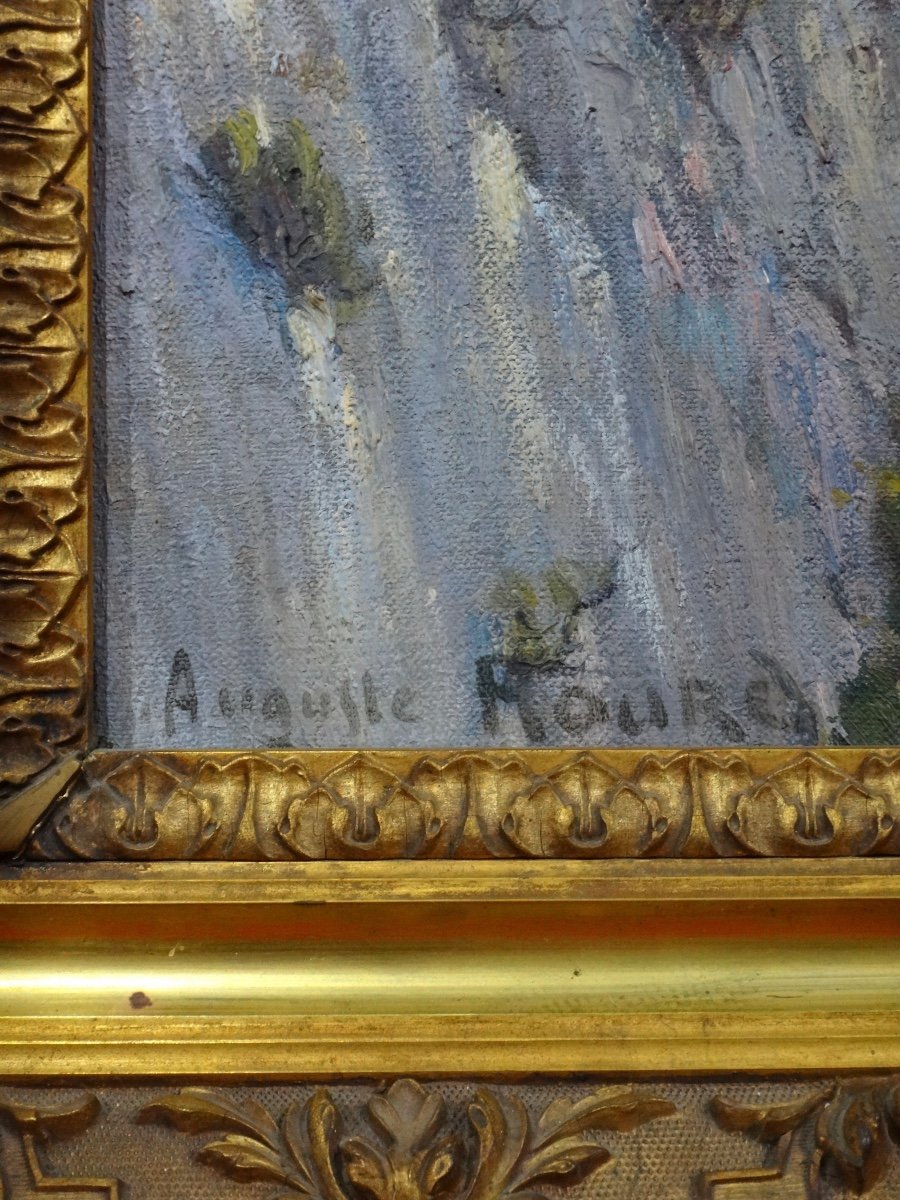 Auguste Roure (1878-1936) Oil On Canvas Signed Falaise De Saint Bruno Villeneuve Les Avignon-photo-6