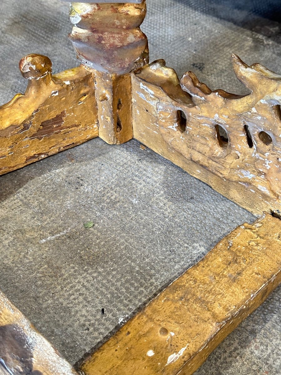 Console En Bois Doré d'époque Louis XV XVIIIe à Restaurer-photo-6