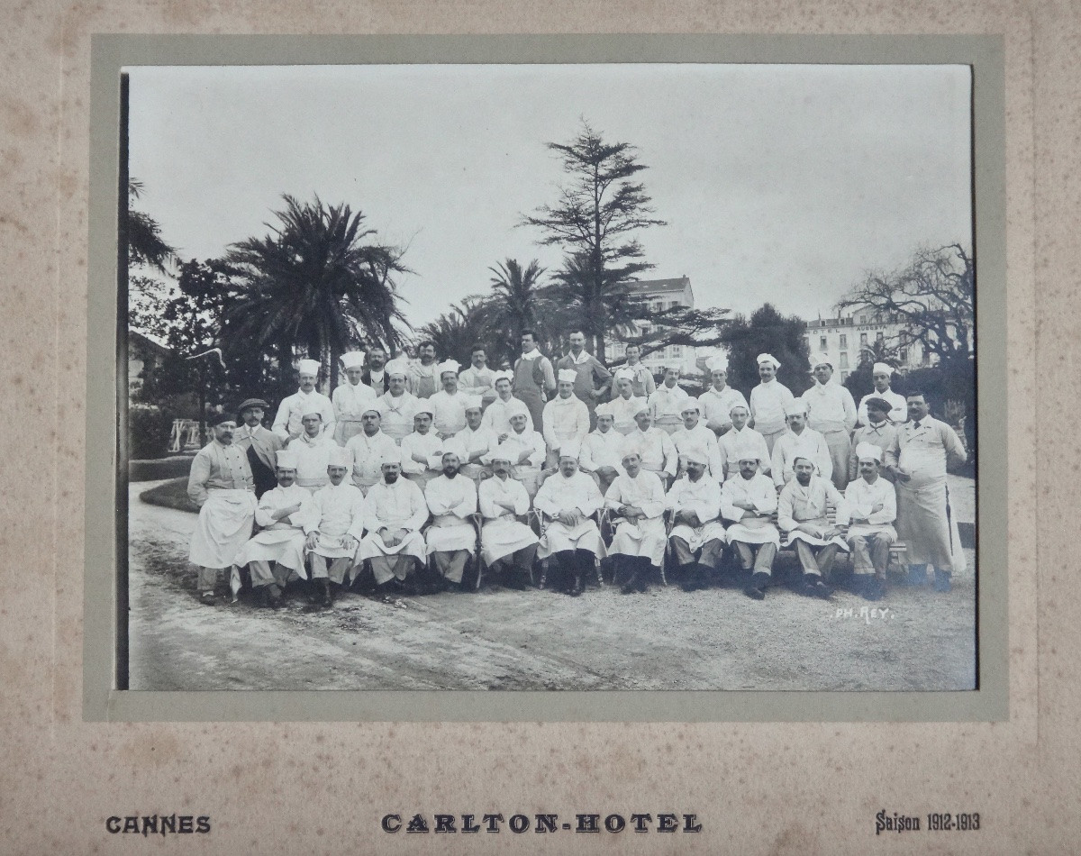 Photo Of The Carlton In Cannes Kitchen Brigade Auguste Escoffier Season 1912-13-photo-2