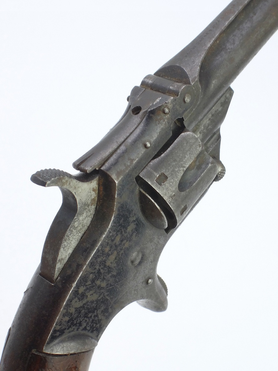 Revolver Smith et Wesson 1er modèle 3ème issue à 7 coups Calibre 22 époque XIXe vers 1868-photo-3