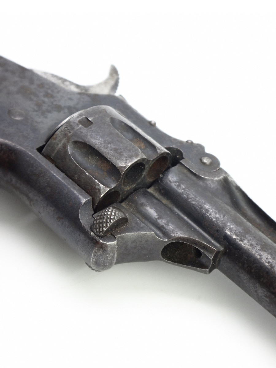 Revolver Smith et Wesson 1er modèle 3ème issue à 7 coups Calibre 22 époque XIXe vers 1868-photo-4