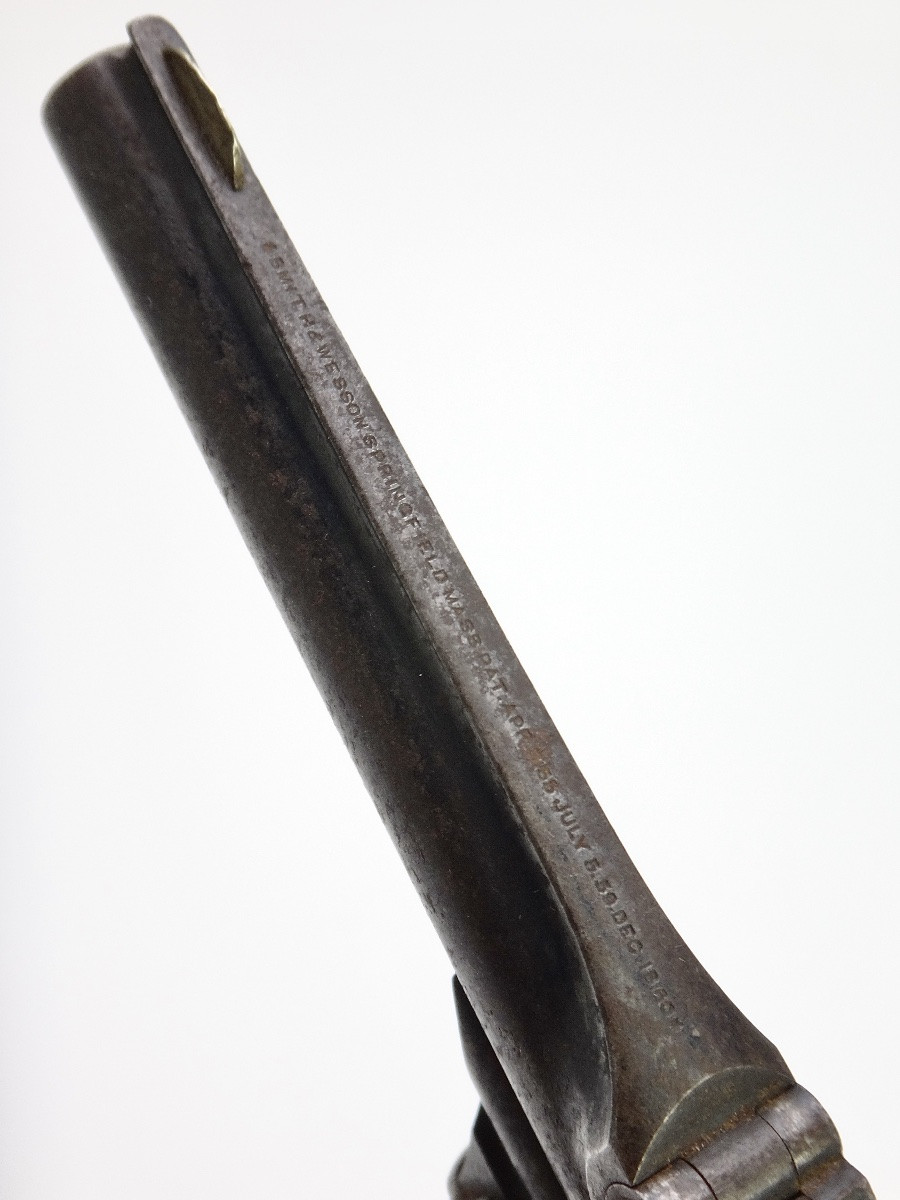 Revolver Smith et Wesson 1er modèle 3ème issue à 7 coups Calibre 22 époque XIXe vers 1868-photo-5