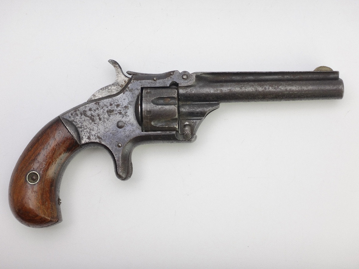 Revolver Smith et Wesson 1er modèle 3ème issue à 7 coups Calibre 22 époque XIXe vers 1868