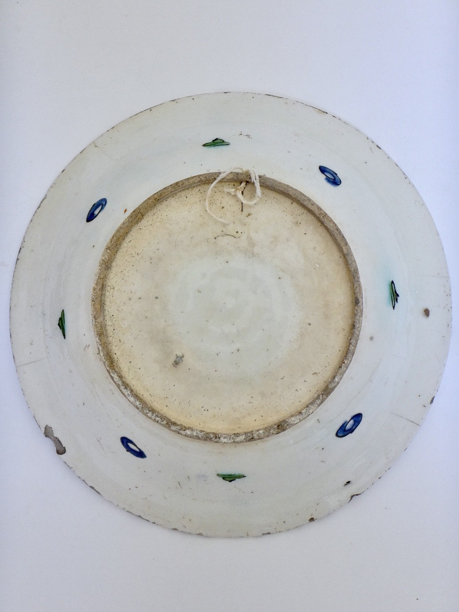 Iznik Ceramic Dish With Saz Palm - Circa 1600-photo-6