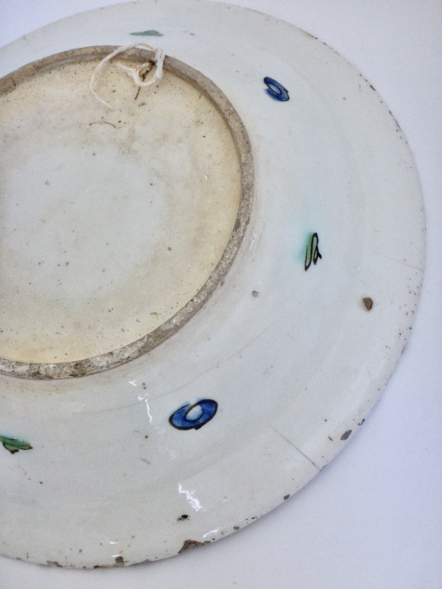 Iznik Ceramic Dish With Saz Palm - Circa 1600-photo-8
