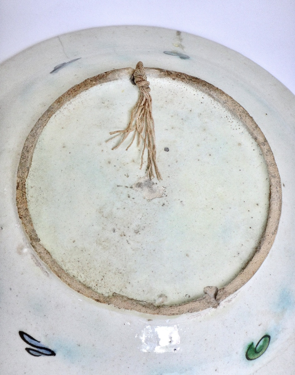 PLAT EN FAIENCE D' IZNIK À LA PALME SAZ ART OTTOMAN EPOQUE XVIIe  -photo-8