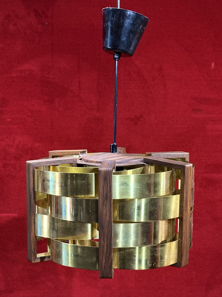 Werner Schou Danish Chandelier Scandinavian Design Coronell Electro Denmark 1970