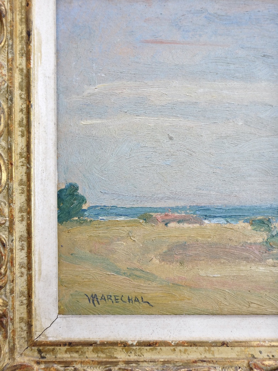 Victor MARECHAL (1879-1948) Paire de Paysages impressionnistes-photo-4