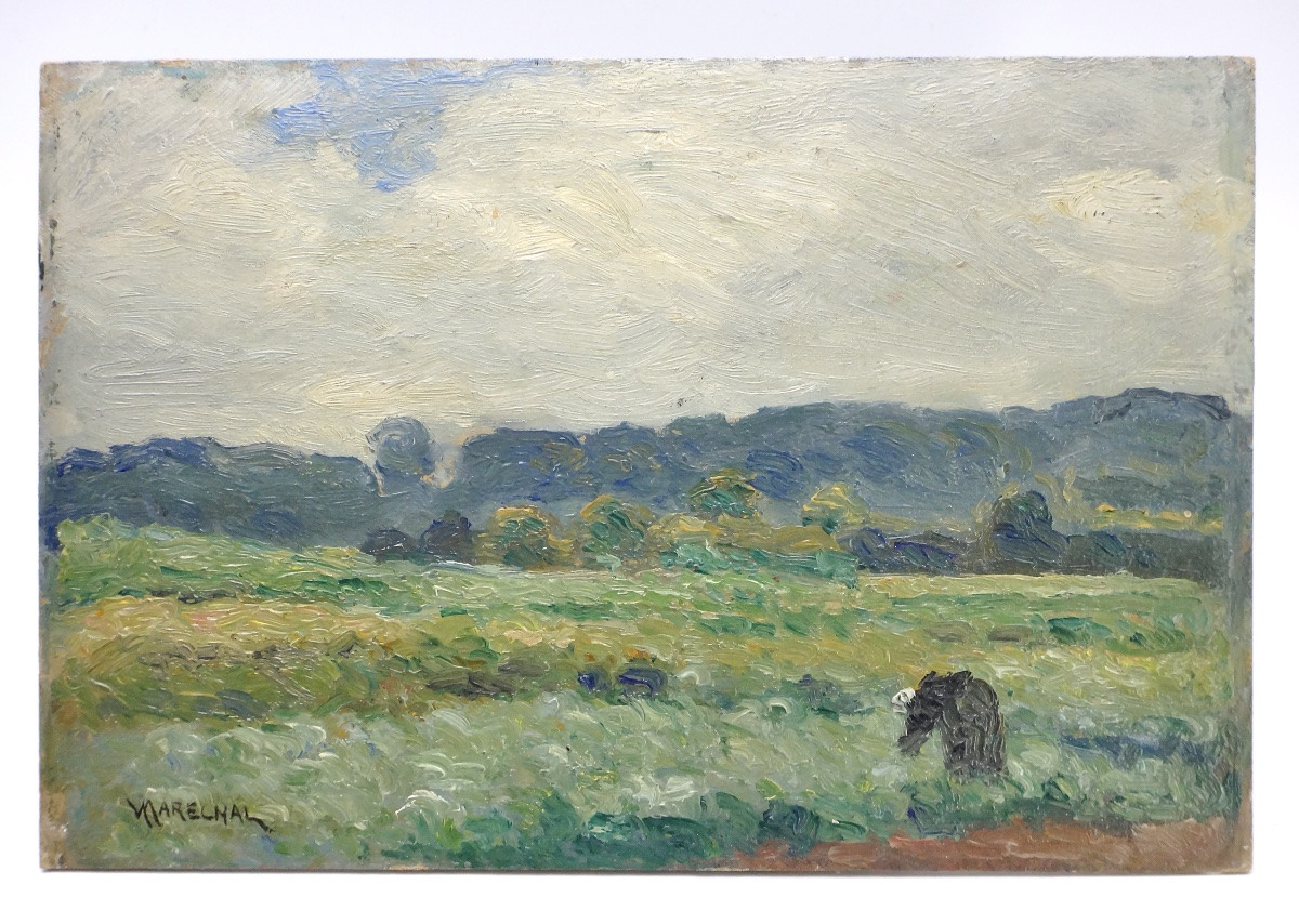 Victor MARECHAL (1879-1948) Paire de Paysages impressionnistes-photo-2