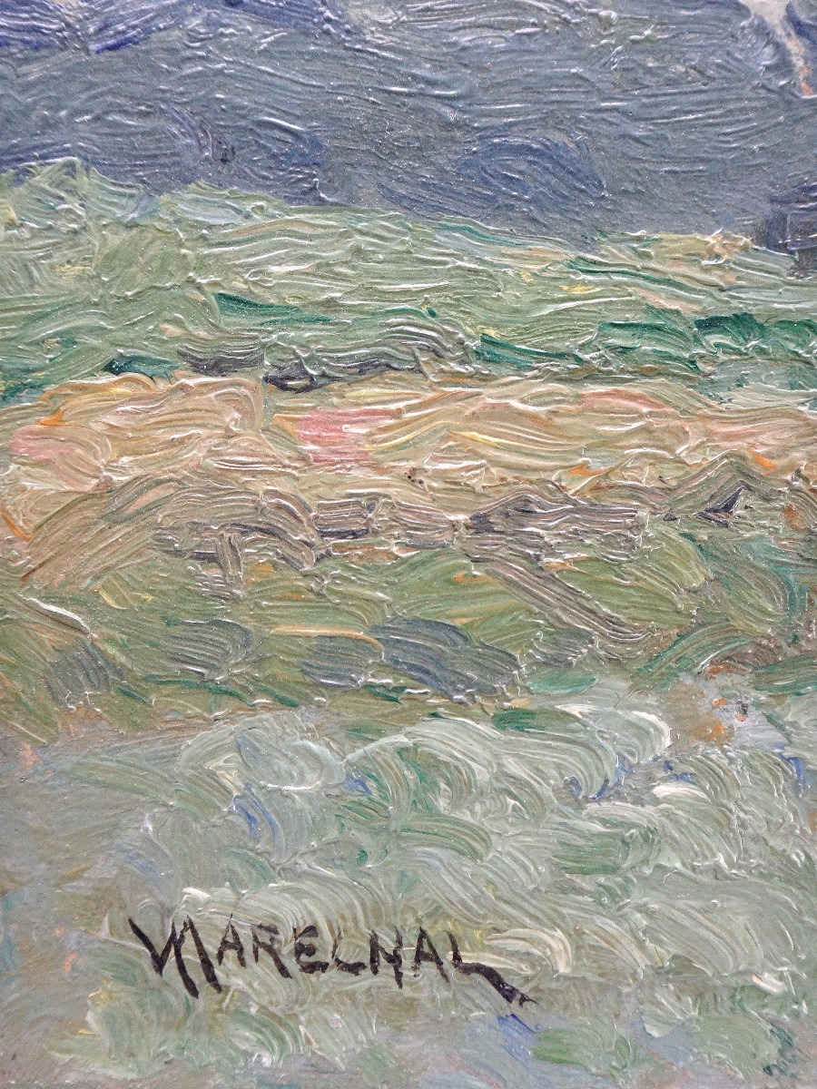 Victor MARECHAL (1879-1948) Paire de Paysages impressionnistes-photo-3