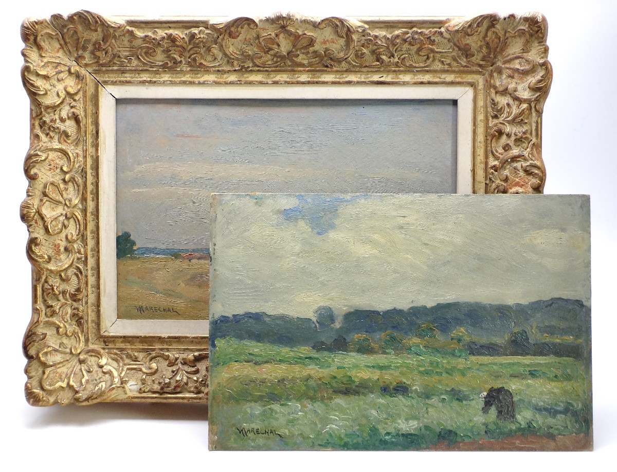 Victor MARECHAL (1879-1948) Paire de Paysages impressionnistes