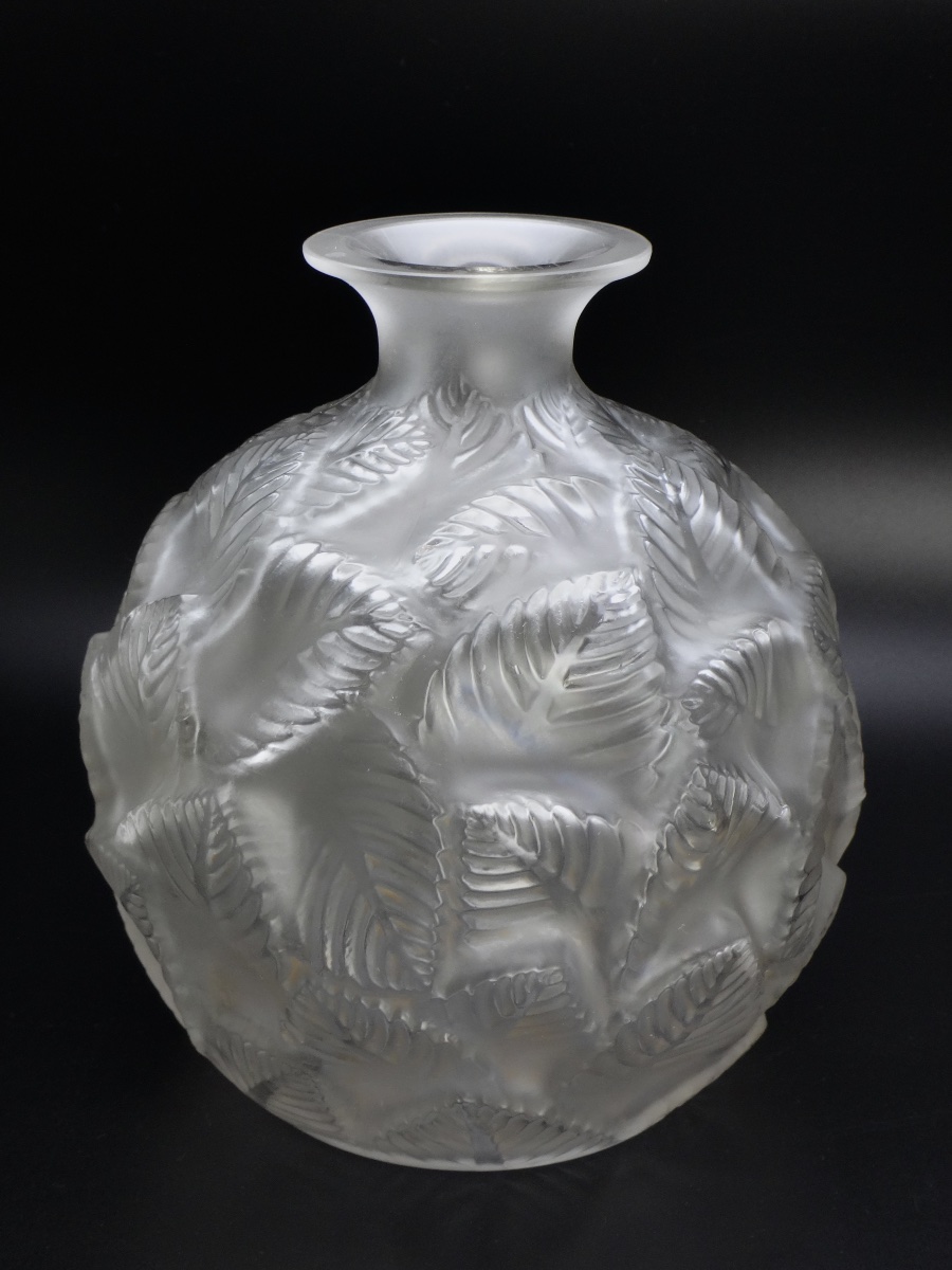 René LALIQUE  Vase ORMEAUX  1ère Édition de 1926 signé et numéroté  N°984-photo-5