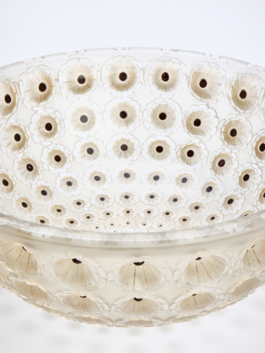 René Lalique Nemours Bowl  Signed And Numbered No. 404 First Edition Produced Circa 1929-photo-4