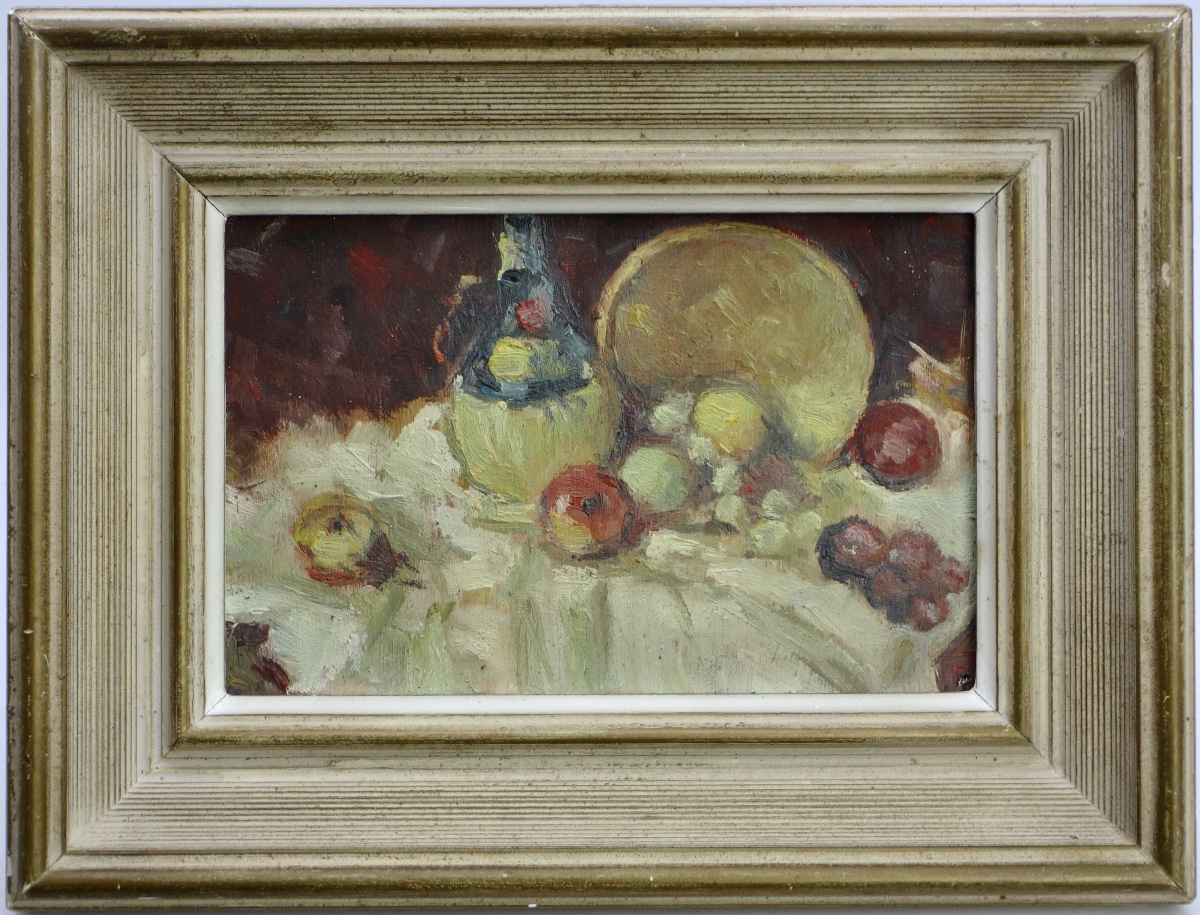 Pierre Gontard (1927–1997) Pair Of Still Lifes, Signed, In The Style Of Cézanne-photo-2