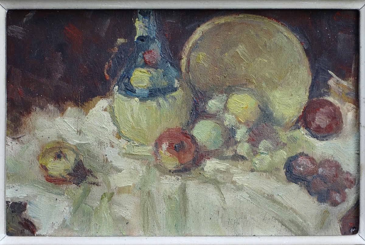 Pierre Gontard (1927–1997) Pair Of Still Lifes, Signed, In The Style Of Cézanne-photo-3