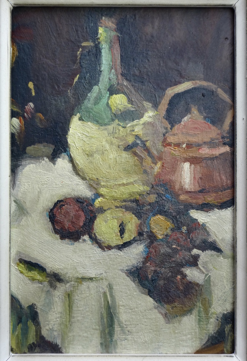 Pierre Gontard (1927–1997) Pair Of Still Lifes, Signed, In The Style Of Cézanne-photo-1