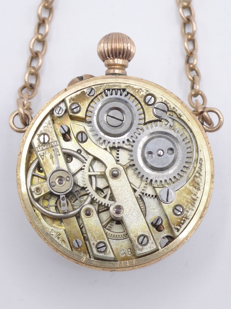 20th-century 14k Gold "geneva Ball" Pocket Watch